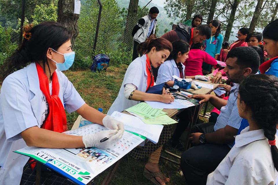 Free Health camp in Dhulikhel