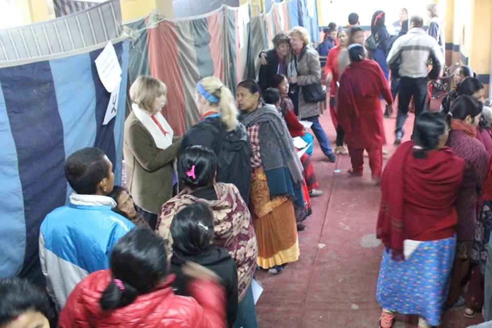 Free health camp on pilache Patan