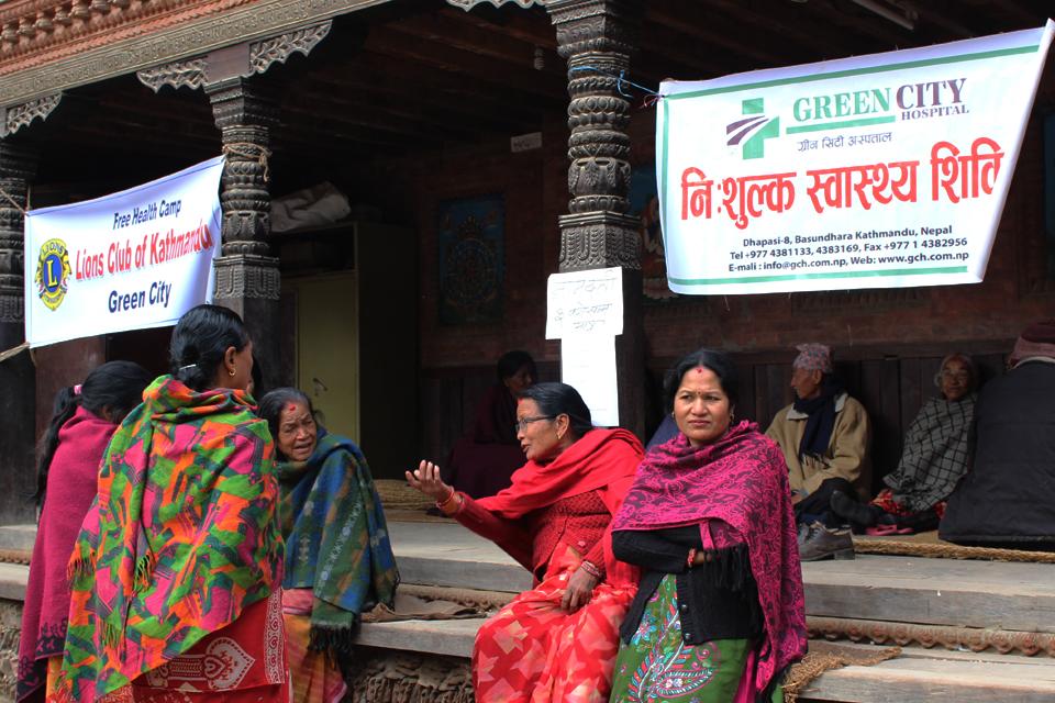 Free health camp on pilache Patan